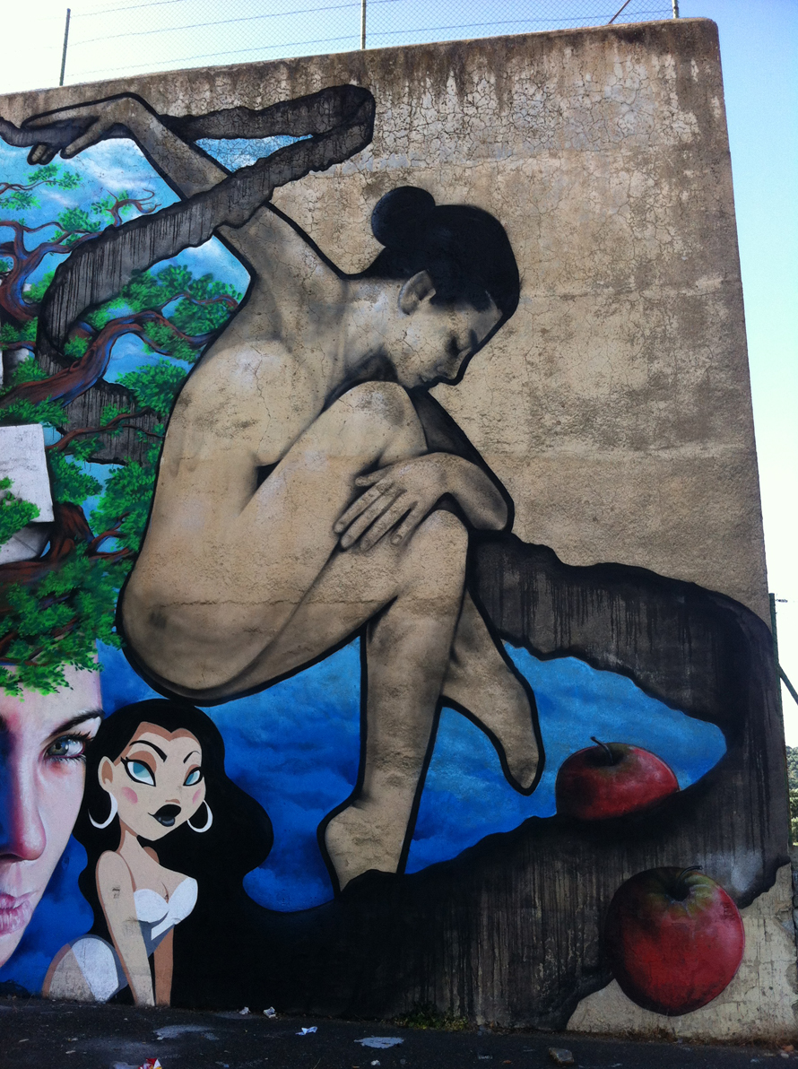 Mural colectivo  en Fuentes de Bejar